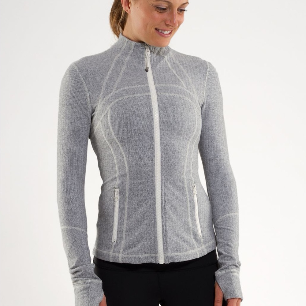 Lululemon Define Jacket Herringbone Ghost